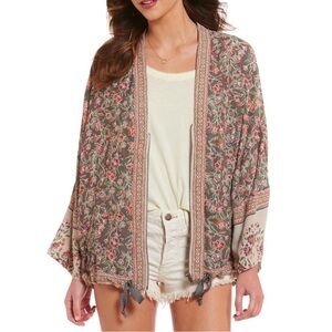 Free People Wildflower Cinched Kimono